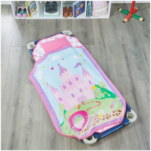 Cot Kids Nap Mat Toddler Preschool Daycare Bedding Cover with Blanket pillow - Picture 5 of 11